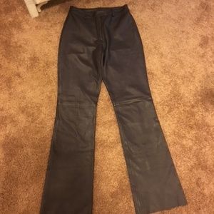 Leather pants,